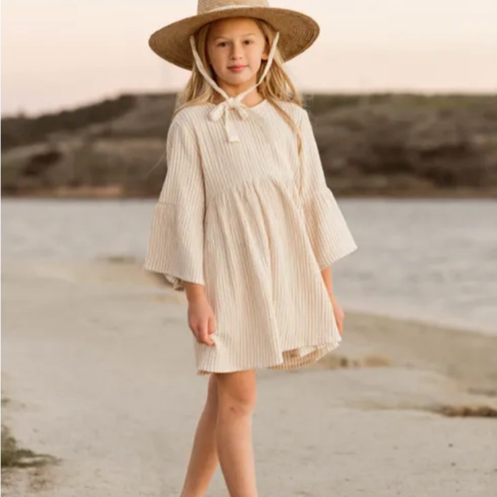 NWT Rylee + Cru Almond Striped Dress